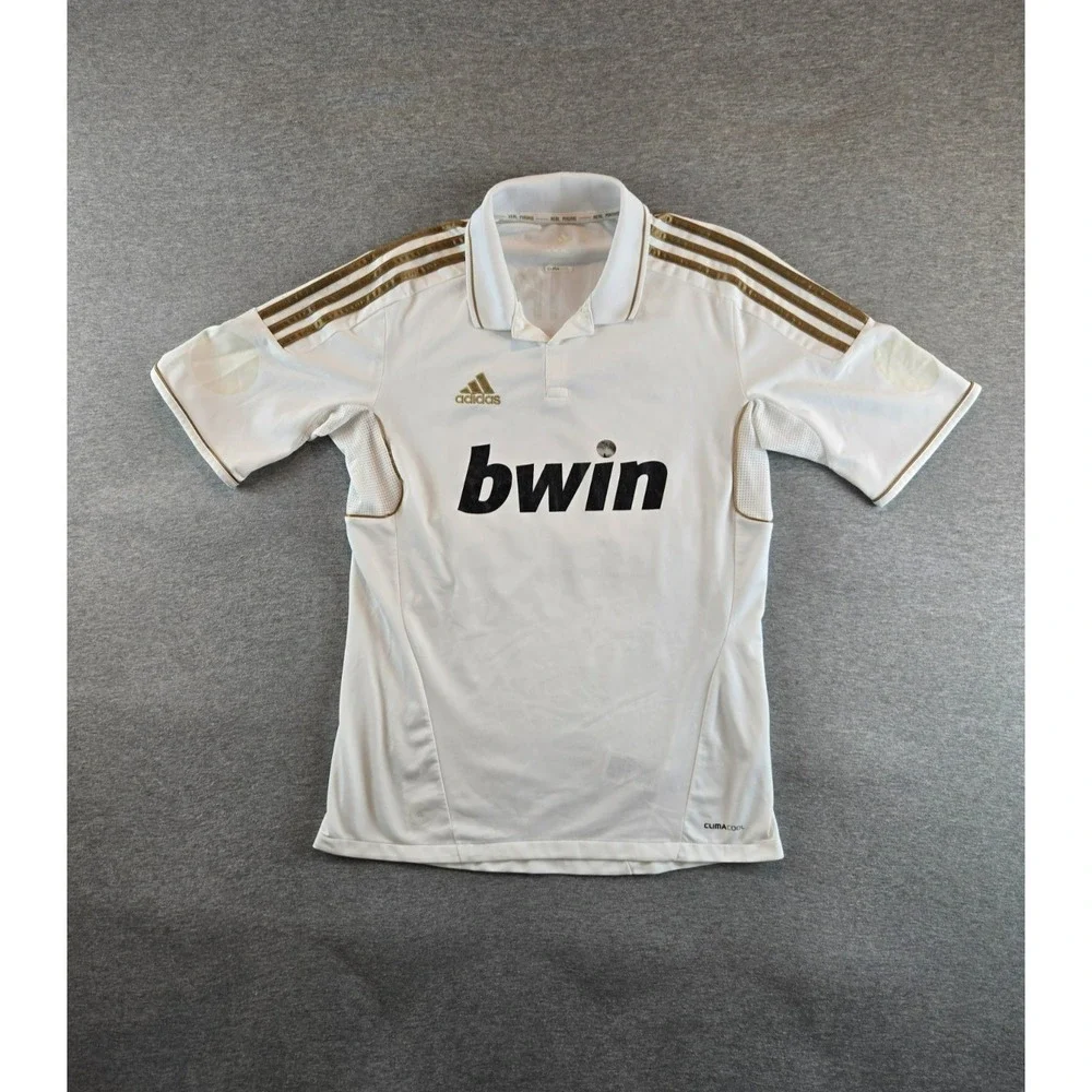 REAL MADRID 2011 2012‎ ADIDAS MENS M HOME FOOTBALL SHIRT SOCCER JERSEY JULIANO